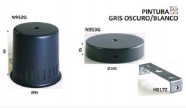 foco,tapa cables en gris